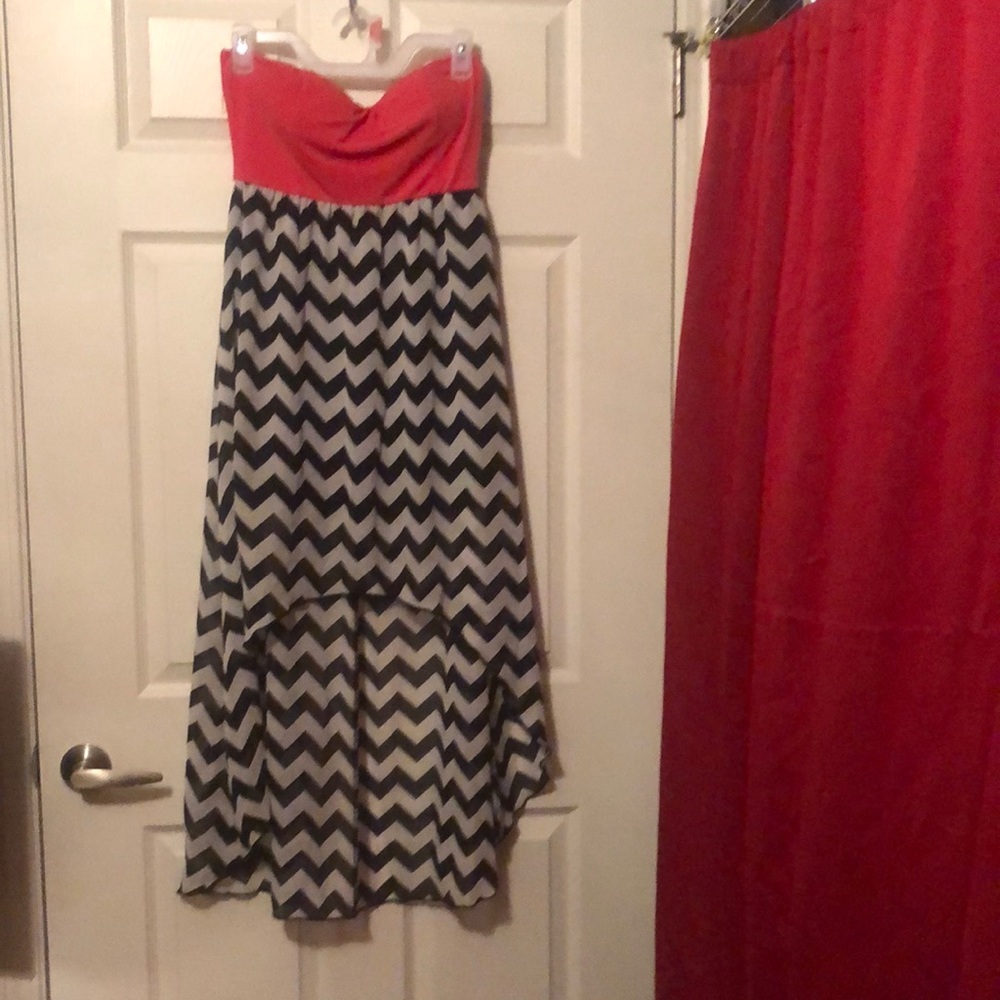 Strapless Velvet Room dress